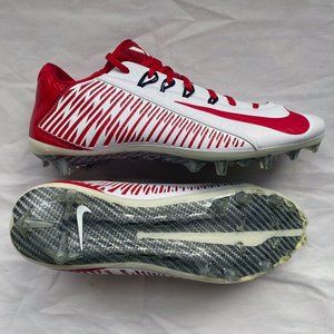 NIKE Football Cleats Vapor Carbon 2.0 iD(13.5)White/Univ Red No Box